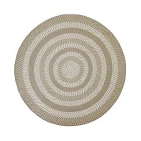 BETTER TRENDS 6 ft. Round Newport Chenille Rug - Tan BRNE6RTA